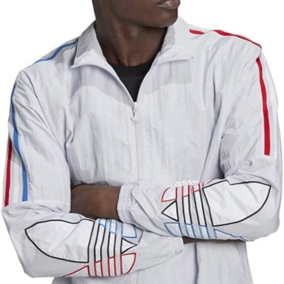 🆕adidas Originals Men's Tricolor Track Top, Medium - Dash Grey, Authentic, NWT